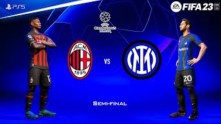 FIFA23 - MARTINEZ JOGA MUITO!!! SEMIFINAL | CHAMPIONS LEAGUE • MILAN vs. INTER - MELHORES MOMENTOS