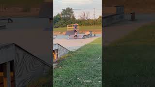 Little man learning to skate