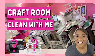 Craft Room Clean with Me | Making Room for New Machines ?