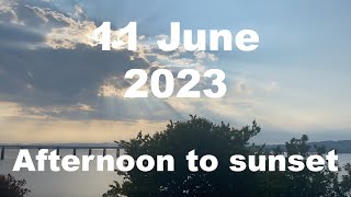 Afternoon to sunset on 11 June 2023 | 4K | Timelapse