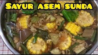 Resep Sayur Asem Sunda, seger banget kuahnya#sayur#sayurasem#menumasakseharihari