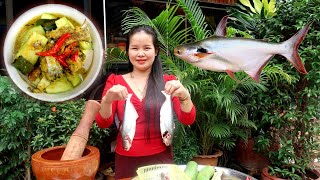 How to Cook stir-Fried Puo Fish _Khmer Food_HeslthFood_Cooking With Minea Recipe|ម្ជូរគ្រឿងត្រីពោ