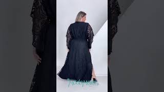 Vestido Plus Size Festa em Renda e Paetês.