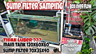 Agak Lain !!! Instalasi Dan Setting Box over flow Untuk Sump Filter Samping || Tank Predator