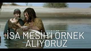 Çok şükür İsa Mesih'i örnek alıyoruz #isamesih #Rab #örnek #inanç #vaftiz #kutsalruh #hristiyanlık