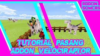 CARA PASANG VELOCIRAPTOR DI MCPE SIPLE WORK DI MINECRAFT 1.14 BURUAN DOWNLOAD DI DESKRIPSI