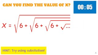 Can you solve the Infinite Square Roots Riddle?