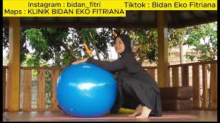 WAJIB NONTON !!! YOGA / SENAM HAMIL MENGGUNAKAN GYM BALL (BIRTHING BALL) - KLINIK BIDAN EKO FITRIANA