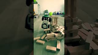 Tiny Jenga Tower vs. Monster Trucks #legomonsterjam #legotechnic #jengagame #jenga #monsterjamtoys