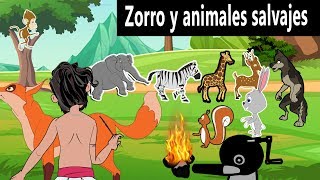 Zorro y animales salvajes -cuentos de hadas españoles | historias para niños | morales e historias