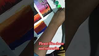 After 2 days_sunset view👀#painting#shorts#artandcraft#drawing#trending#creativeart@Nikkidrawing01