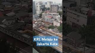 KRL Melaju dari Gondangdia ke Jakarta Kota #krl #krlcommuterline #jakartakota #gondangdia