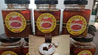 EASY WAY TO SEAL MY CHILI GARLIC SOUCE..opheliarivera vlog59