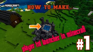 How to make a player TNT launcher in minecraft.