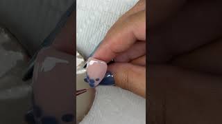 Blooming gel French tip nails art