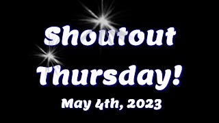 Shoutout Thursday - May 4th, 2023 - #locksport #shoutouts