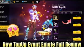 New TopUp Event Full Review | Free Fire New Topup Event Emote | Free Fire New TopUp Event Today