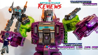 Optimus Wilbur Reviews: Transformers Earthrise Fasttrack Plus Scorponok LED Add Ons