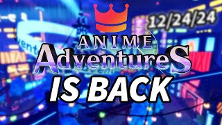 Anime Adventures Is BACK And ALREADY Taking Over... (NOT CLICKBAIT..)