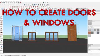 How to make doors and windows in sketchup