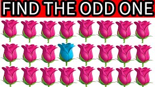 Find the Odd Emoji - Valentine Edition | Find the Odd One Out Emoji Challenge | Emoji Quiz