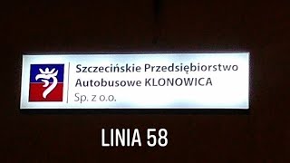 Szczecin wSPA-K czyli autobusem po Szczecinie - linia 58 (Gocław - Plac Rodła) #1594