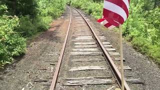 Rail biking on the Adirondack Scenic Railroad