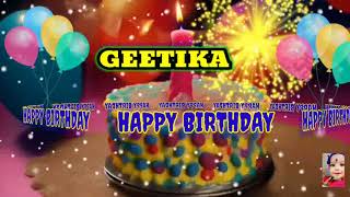 GEETIKA- happy birthday song/happy birthday song with name