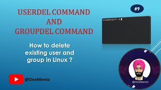 userdel and groupdel command | How to delete user and group in Linux I Hindi