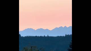 Olympic Mountain Sunset Poulsbo Washington