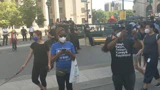 Juneteenth Black Lives Matter protest NYC - Near City Hall