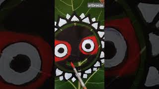 Jagannath easy painting  ଜୟ ଜଗନ୍ନାଥ 🙏 #leafart #painting #jagannath