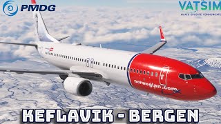 🔴PMDG 737 | KEFLAVIK (BIKF) -  BERGEN (ENBR) | VATSIM | MFS2020