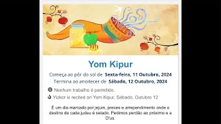 Oração de a preparação para Yom Kippur 2024