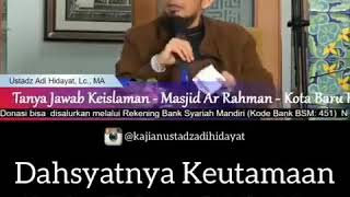 Dahsyatnya keutamaan shalat tahajud bila kita rutin mengerjakannya.   , Ustadz Adi Hidayat