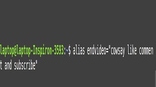 234 how to "alias cowsay"