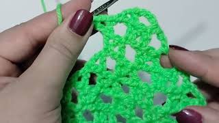 How to crochet Crossed Treble stitch, cross stitch