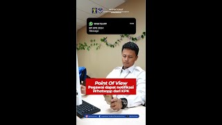 POV Pegawai dapat notifikasi Whatsapp dari SPI KPK 2024