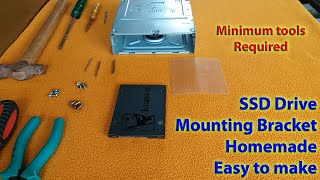 How to make SSD Drive Mounting Bracket / Holder at home