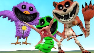 NEW* FORGOTTEN FRIENDS PIGEON WORM TIGER SMILING CRITTERS POPPY PLAYTIME VS NEXTBOTS In Garry's Mod