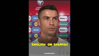 Ronaldo - English or Spanish ? 😂