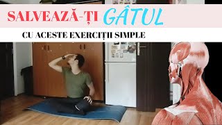 5 exerciții pentru a scăpa de durerile de gât