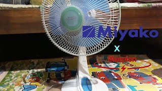 12" Miyako desk fan w Maspion MWF-1200 Grill set