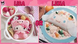 LISA OR LENA(Kitty Vs Cinnamoroll)#lisa #lena #sanrio #kitty #viral