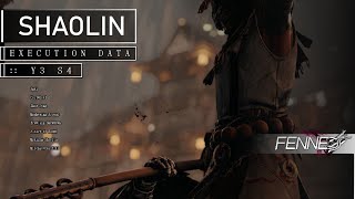 Execution Data - Shaolin | For Honor