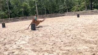 Runnin Barrels Bareback