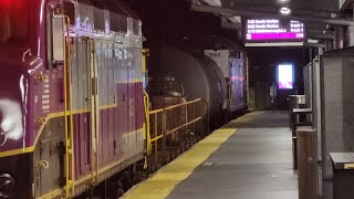 MBTA Extra- Wash Train at Braintree station with 2 horn salutes and a shave and a haircut!!!!