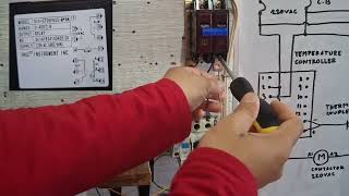 how to install temperature controller to contactor with complete wiring and diagram