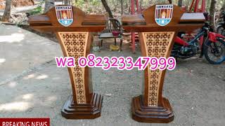 Harga podium jati, harga podium minimalis, harga podium terbaru, harga mimbar masjid, jual mimbar,