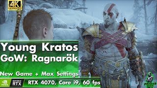 God of War Ragnarök - Young Kratos (Ghost of Sparta) New Game + [RTX 4070, Core i9, 4K, 60 fps]